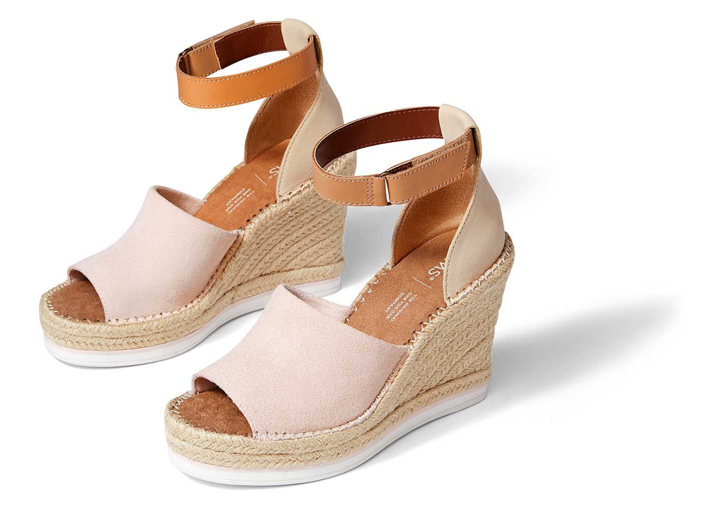 Toms Wedge Damskie Beżowe - Marisol Heel - 63AKGODXS